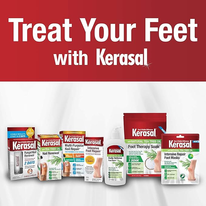 Kerasal Intensive Foot Repair, Skin Healing Ointment for Cracked Heels and Dry Feet, 1 Oz