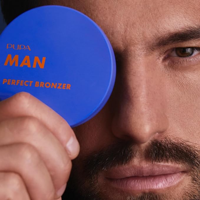 Pupa Milano Perfect Bronzer Perfecting Powder, 001, 0.229 oz - Bronzer Powder - Enriched with Cornstarch and Kaolin - Matte Bronzer - Makeup for Men