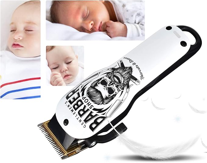 BESTBOMG® Updated Professional Hair Clippers Cordless Hair Haircut Kit Rechargeable 2000mAh Hair Beard Trimmer Haircut Grooming Kit with 6 Guide Combs & for Men/Father/Husband/Boyfriend