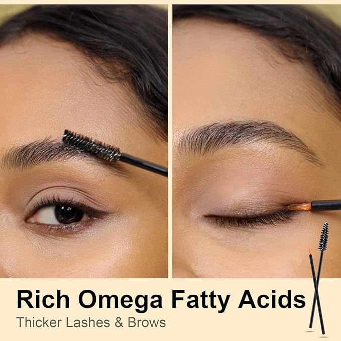 Yoken Castor Oil EWG Verified 4oz Glass Bottle - 100% Pure, Cold Pressed, Hexane Free, Virgin Caster Oils for Face, Eyelash, Eyebrow, Hair - with Lash Starter Kit & Empty Roller Ball Bottle