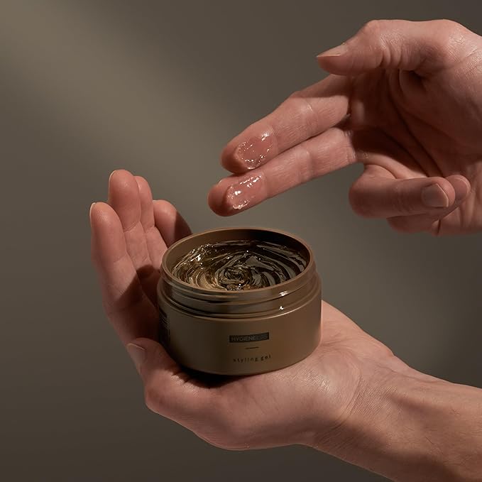 Men's Hair Gel - EWG Verified, Strong Hold, Matte Finish, Weightless Texture, Sandalwood Scent, Non-Toxic Clean Formula, Suitable for All Hair Types