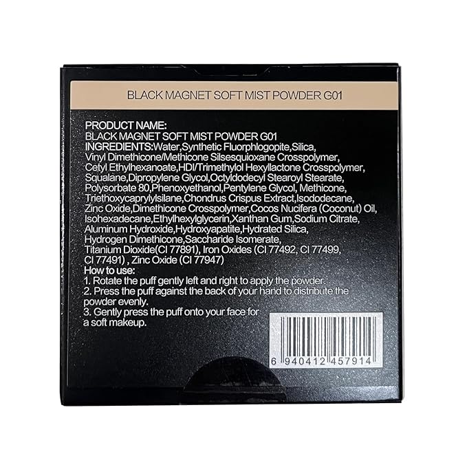 1.0 Waterproof Face Pressed Powder Compact, 24H Longlasting Oil Control Pressed Setting Powder Talc-Free Makeup, Shine Free, Poreless, Smooth, 01 Golden for dry&com skin (0.28Oz)