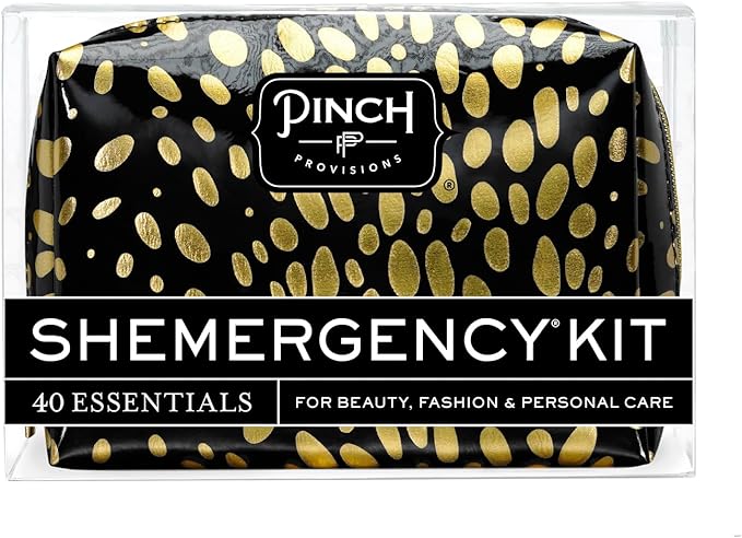 Pinch Provisions Shemergency Kit for Her, 40 Emergency Essential Items, Compact, Multi-Functional Pouch, Gift for Women, Birthday, Bachelorette Parties, and More!