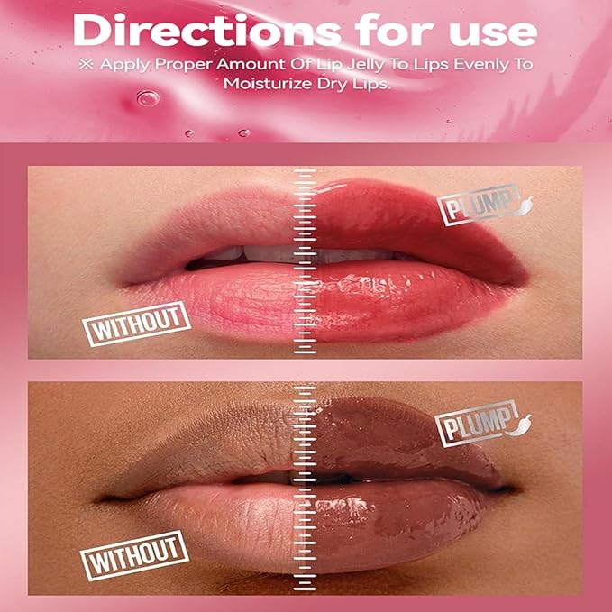 Lip Plumping Booster, Spicy Roll On Lip Plumper Gloss Lip Plumping Oil, Ultra-Hydrating & Nourishing, Lip Enhancer Lipstick, Glossy Finish Fuller Natural Lip Gloss for Women Girls (#02)