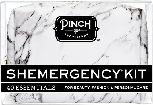 Pinch Provisions Shemergency Kit for Her, 40 Emergency Essential Items, Compact, Multi-Functional Pouch, Gift for Women, Birthday, Bachelorette Parties, and More!
