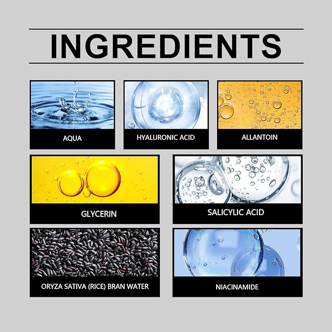 Rice Water Duo Exfoliating & Brightening Ampoules -2x100ml Gentle Facial Peel for Smooth SkinTextureDaily Exfoliator with RiceBran Extract FDA-Certified SkinRenewal Booster for All Skin Types