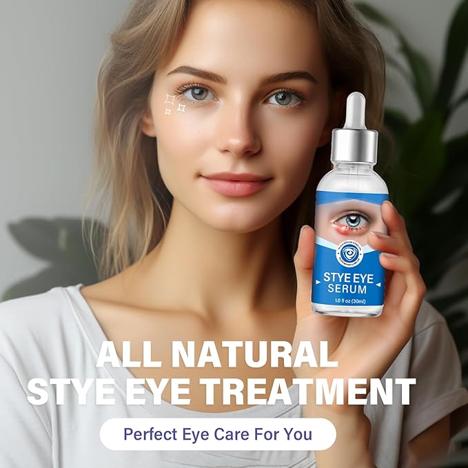 Stye Eye Treatment, Stye Eye Serum for Styes Chalazion and Blepharitis, Gently Cleanses Lashes and Eyes, Restore Healthier Eye Skin, 1 Fl.oz