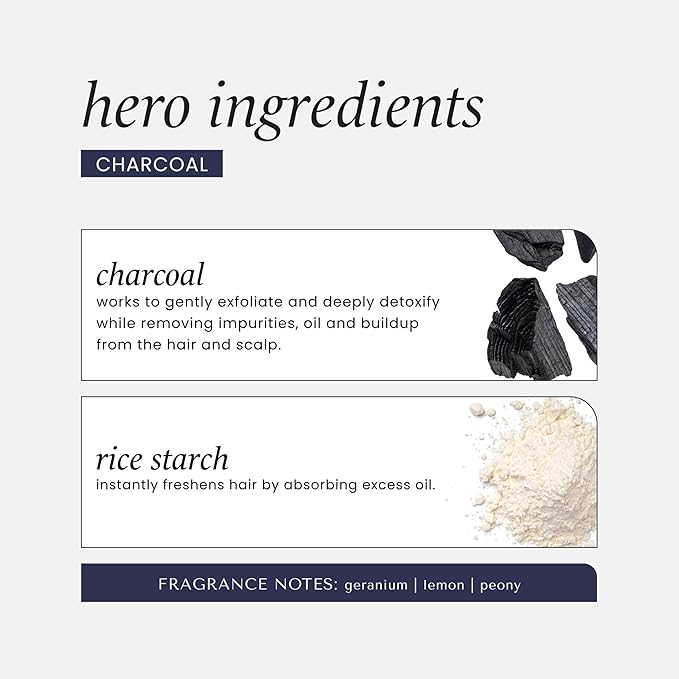 HASK Charcoal Purifying Dry Shampoo – Absorbs Oil, Purifies & Detoxifies Hair, Extends Time Between Washes, No Sulfates or Parabens, Cruelty-Free – 8.1oz