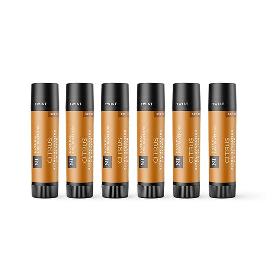 Natural Inspirations Ultra Hydrating SPF 30 Lip Butter 6 Piece Set - Citrus