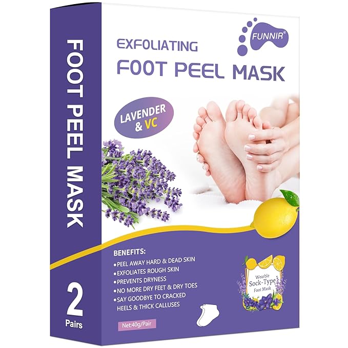 Foot Peel Mask Exfoliant for Peeling Off Calluses, Natural Exfoliator for Callus, Dry Dead Skin, Repair Rough Heels