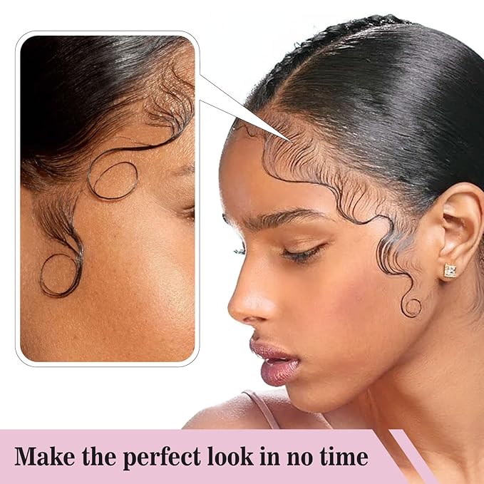 Hair Wax Stick Set (3 Pcs) - Edge Control, Styling Stick for Baby Hair and Wigs, Frizz-Fixing for Slick Finish