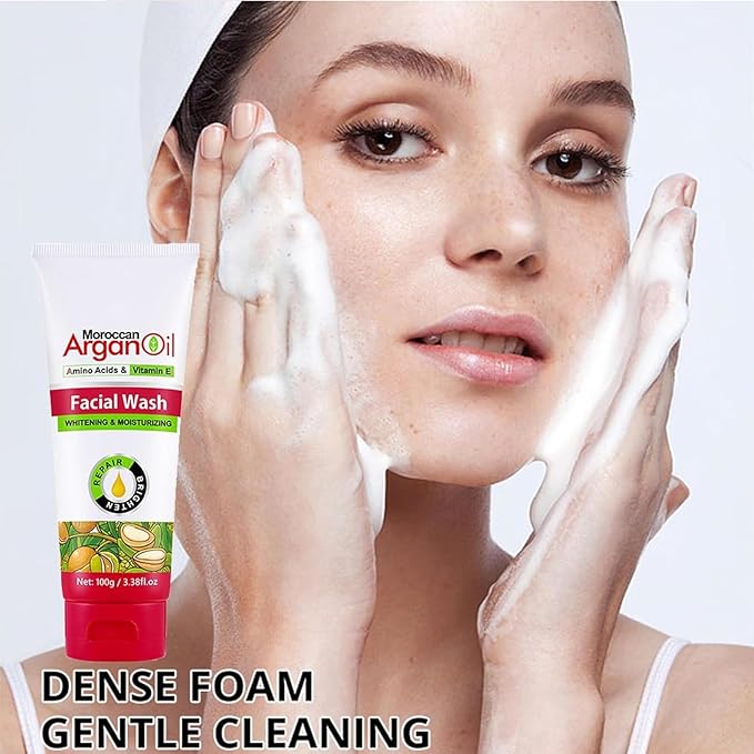 Argan Oil for Face, Argan Oil Skin Care Gift Set for Skin, Vitamin E Serum for Face, Dry Skin Care Routine Kit for Women, Deeply Moisturizing Skin Care for Dry Skin, Retinol & Vitamin E Cream