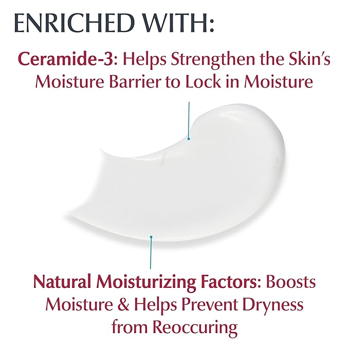 Eucerin Advanced Repair Body Cream for Very Dry Skin, Fragrance Free Daily Body Moisturizer, 8 Oz Tube
