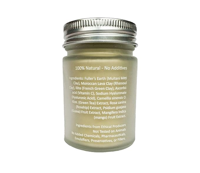 100% Natural Vitamin C Clay Exfoliating Face Mask 120g All Clay & No Water …