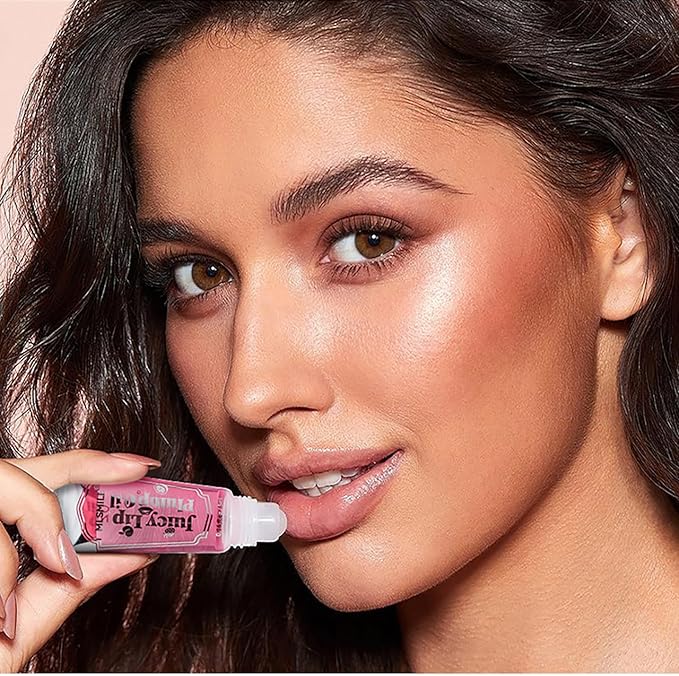 Lip Plumping Booster, Spicy Roll On Lip Plumper Gloss Lip Plumping Oil, Ultra-Hydrating & Nourishing, Lip Enhancer Lipstick, Glossy Finish Fuller Natural Lip Gloss for Women Girls (#04)