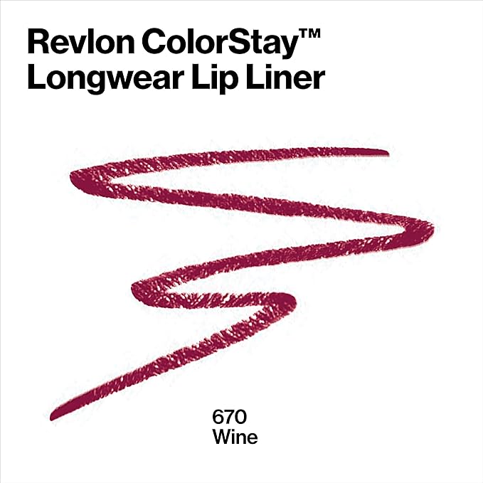 Revlon ColorStay Lipliner with Sharpener, Wines 080, 0.01 Ounce (28 g)