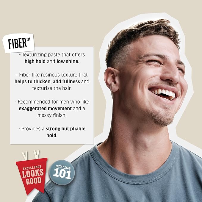 American Crew Men's Hair Fiber, Like Styling Gel with High Hold & Low Shine, Travel Size, 1.7 oz