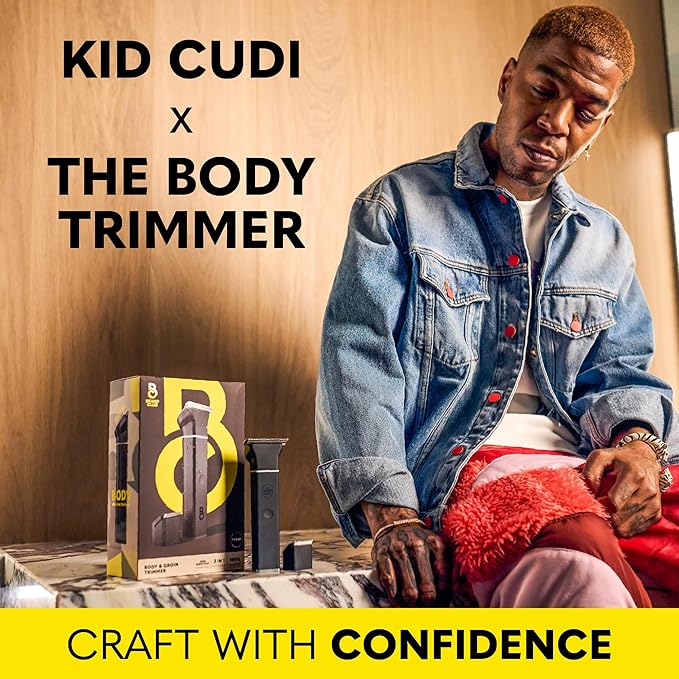 The Beard Club Manscape Body Hair Trimmer for Men, Pubic Hair Trimmer for Men & Ball Trimmer - Mens Body Shaver, Ceramic Blade Ball Shaver - Rechargeable, Electric, Waterproof Wet or Dry Clippers