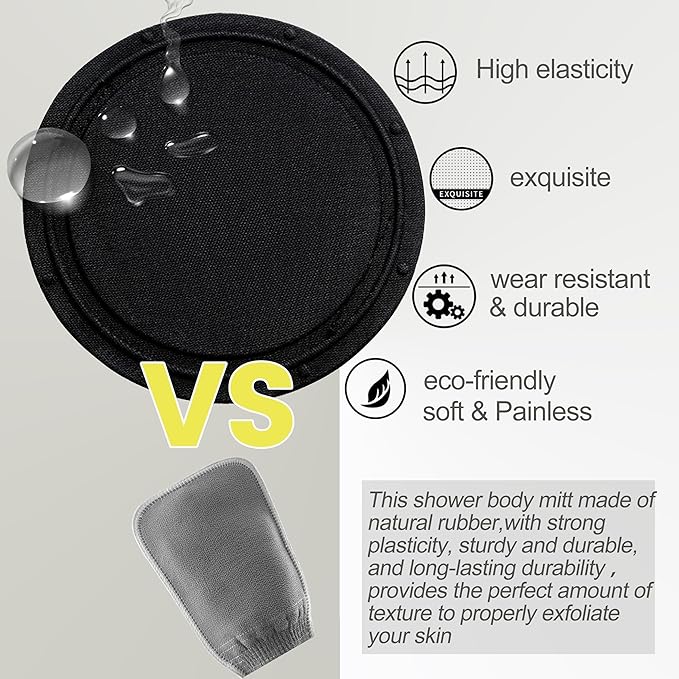 Premium Exfoliating for Body,Painless Viscose Traditional Body Scruber,Dead Skin Remover,Skin Scrubber Exfoliator,Body Exfoliator for Self-Tan Removal & Keratosis Pilaris (1PCS)