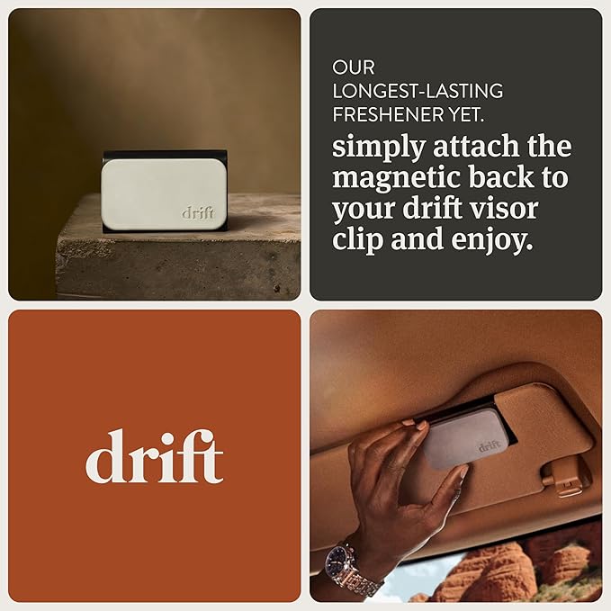 Drift Car Air Freshener - Stone Air Freshener - Car Odor Eliminator - Open Air Scent Starter Kit
