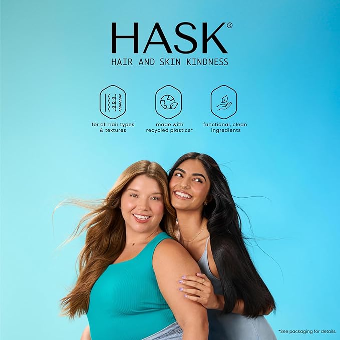 HASK Keratin 5-in-1 Leave-In Conditioner Duo (6oz-Qty 2) & Keratin Deep Conditioner Packette, Color Safe, Sulfate-Free, Paraben-Free, Gluten-Free, for All Hair Types