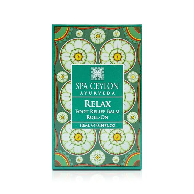 SPA CEYLON Relax Foot Relief Balm Roll-On | Dry Feet Solution | Foot Care | Moisturizing Formula