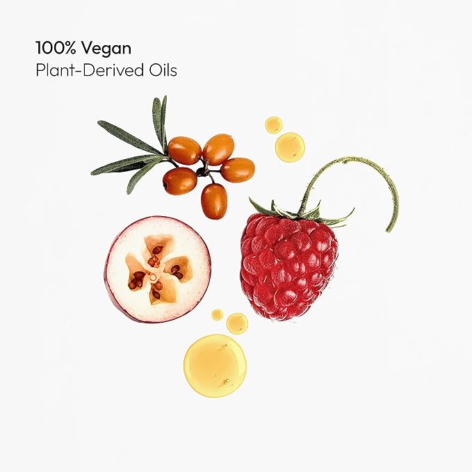 Lip Oil | 100% Plant-Derived & Vegan | Hydrating & Nourishing Lip Care with Squalane | 4-Ingredient Lip Oil Formula for Dry Lips | Lip Moisturizer Rich in Antioxidants and Vitamins | 0.33 oz