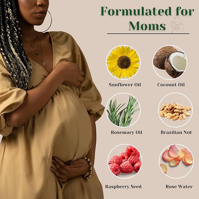 All Natural Mom Pregnancy Face Cream Moisturizer Pharmacist Formulated W/Clean Ingredients | Safe for Pregnant & New Mothers | 100% Clean Ingredients By Dr. Lily Ros