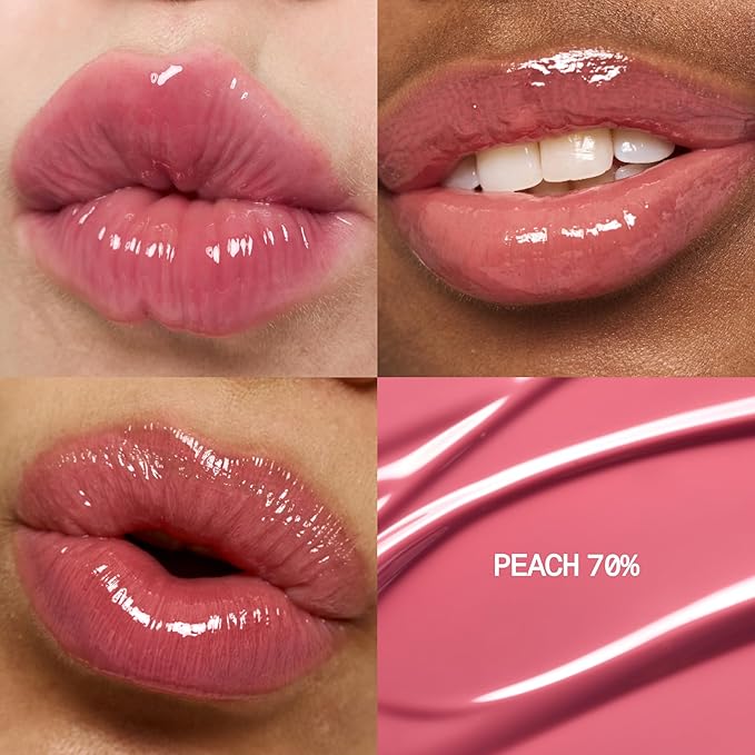 3D Voluming Gloss 70% (Rich) | Peach 70% | High Shine, Non-Sticky Lip Gloss for Makeup | Long-Lasting, Moisturizing Gel Formula | 30%, 70% Pigment Options | 5.3g