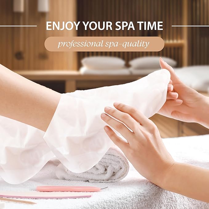 Original Derma Beauty Foot Mask 12 Pairs Intense Hydration Avocado Oil Moisturizing Foot Mask Set Body Exfoliator Callus Remover Foot Masks Foot Bath Pedicure Supplies for Beauty & Personal Care