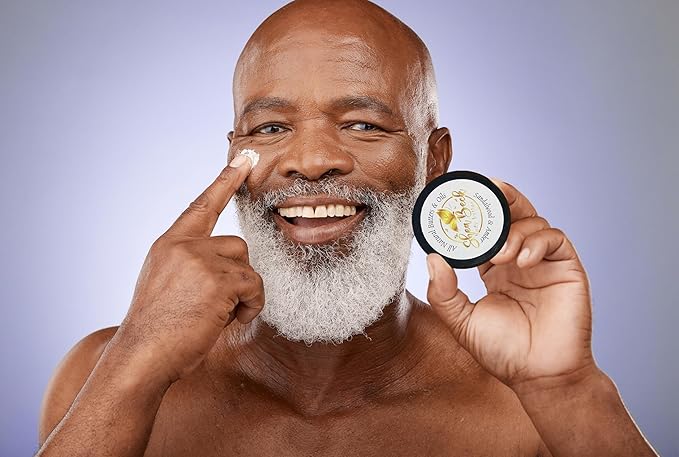 Body Butter Blend: Natural Shea, Cocoa, & Mango w/Jojoba Oil for Radiant Skin and Beard | Moisturizing 8 Oz, Light Blue (Our version of)