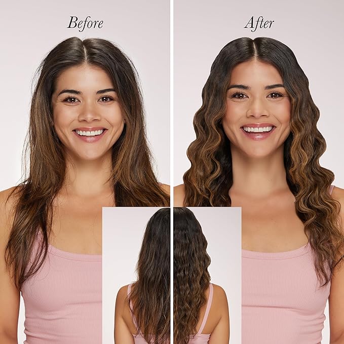 L'ANGE Hair VersaWaver Adjustable Titanium Waver | Pick 19mm or 32mm Waves with 1 Tool | Titanium 3-Barrel Waving Tool | Cool Tip Also Rotates Barrel to Change Wave Lengths (Blush)