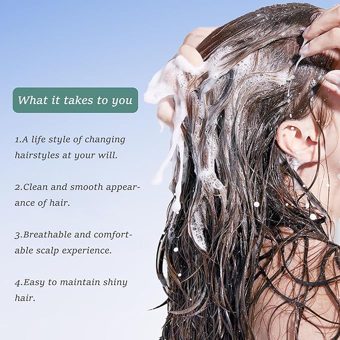 Sea Salt Scalp Scrub Exfoliating Anti-Dandruff, 3 Natural Oils and 6 Trace Herbal Extracts for Anti-Frizz and Hair Strengthening, Soothe Dry Scalp and Make Hair Shiny