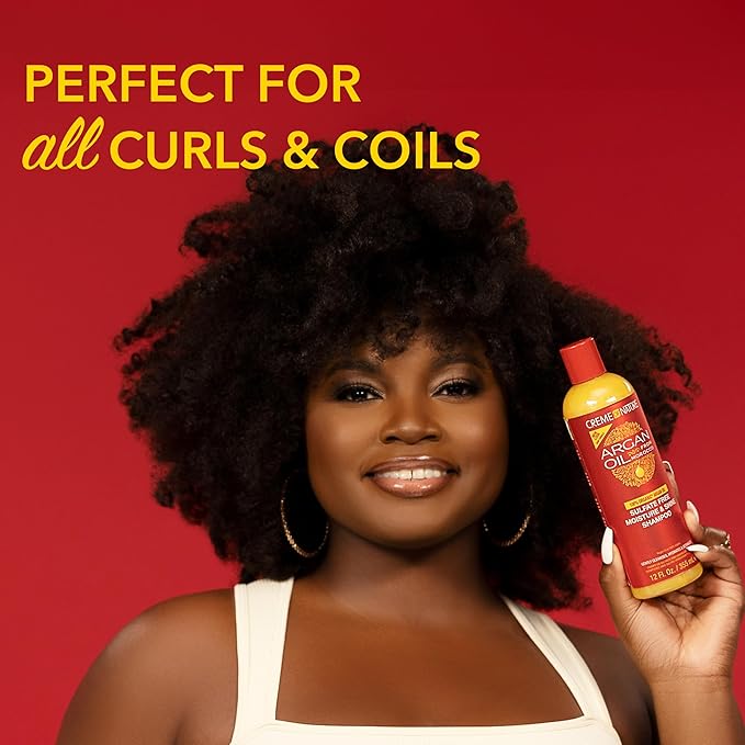 Creme of Nature Argan Oil from Morocco Sulfate-Free Moisture & Shine Shampoo, Bonus Size 15.2oz