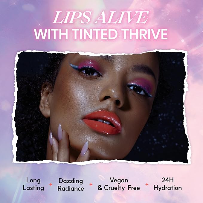 Glowing Color Lip Balm 0.35 Oz| Hydrating Lip Balm Lip Gloss for Girls | Vegan Lip Balm & Lip Plumping Gloss | Lip Glowy Balm & Lip Care for Dry Lips | Moisturizing Lip Balm Shining Berry