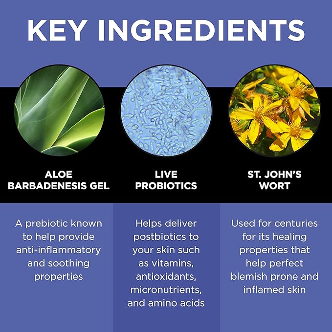 3-Step Skin Care Kit – Face Cleanser, Probiotic Serum & Moisturizer – Ultimate Recipe for Balanced, Glowing, Hydrated Skin – Perfect for All Skin Types – Travel Size – Vegan & Cruelty-Free