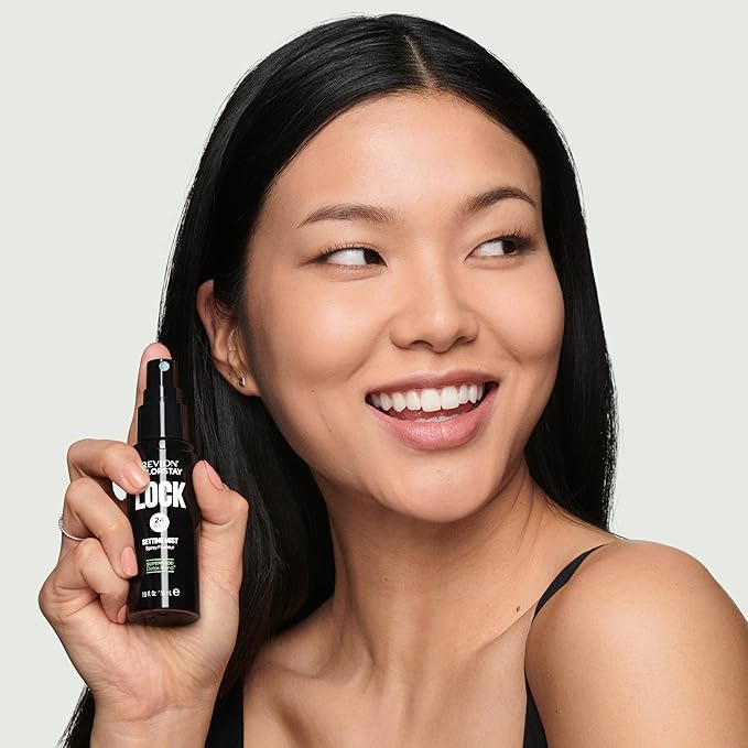 Revlon Colorstay 24 Hr Lock Setting Mist, Keeps Face Makeup from Melting & Fading, Mattifying, Blurring & Oil Absorbing Spray, Transfer-Proof & Mask Friendly, 1.9 fl oz