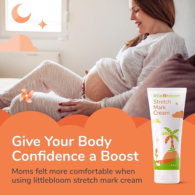 Stretch Mark Cream for Pregnancy w/ Shea Butter, Vitamin C & E - Stretch Mark Cream for Pregnancy, Belly Butter for Pregnancy, Stretch Mark Treatment, Pregnancy Lotion for Belly, Stretch Marks Removal