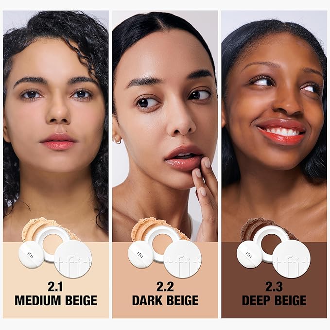 TFIT Translucent Set Finishing Powder - Sebum Control Face Loose Powder, Matte & Silky Finish, Lightweight, Long-lasting, Korean Makeup Setting Powder (2.3 Deep Beige, 0.24 Oz.)