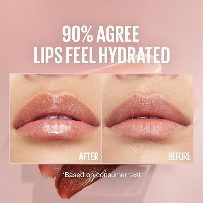 Maybelline Lifter Gloss, Hydrating Lip Gloss with Hyaluronic Acid, Sun, Clear Neutral, 0.18 Ounce