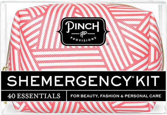 Pinch Provisions Shemergency Kit for Her, 40 Emergency Essential Items, Compact, Multi-Functional Pouch, Gift for Women, Birthday, Bachelorette Parties, and More!