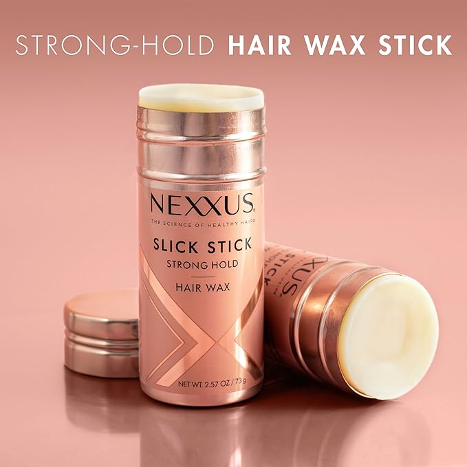 Nexxus Strong Hold Hair Wax Slick Stick for Slicked-Back Look with StyleProtect Technology 2.33 oz