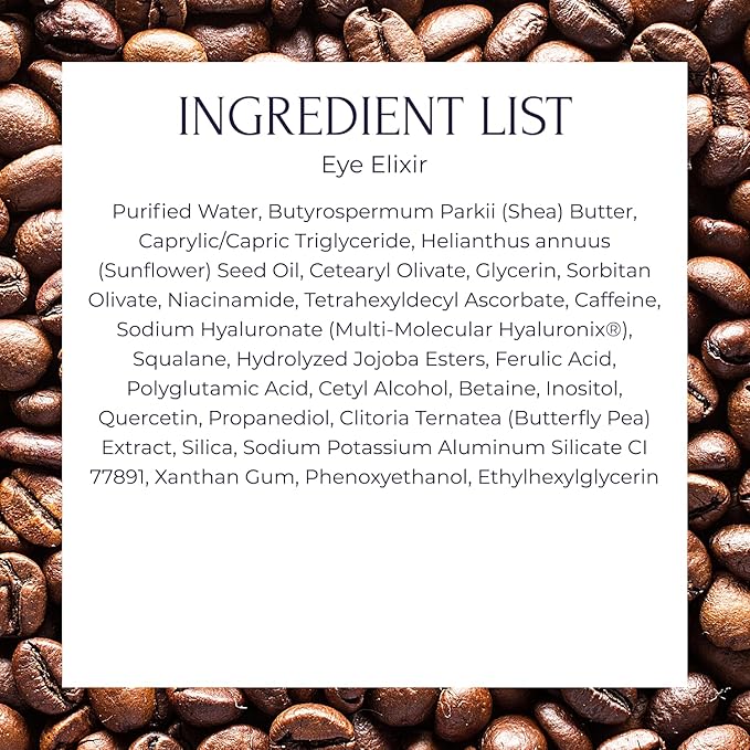 Tru Alchemy Eye Elixir Cooling Eye Treatment Cream - Dark Circle Eye Cream for Puffiness and Bags Under Eyes - Caffeine, Hyaluronic Acid, Vitamin C (2-Pack)