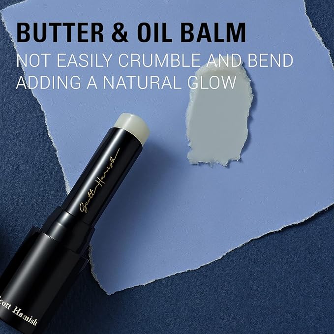 Courage Lip Balm & Case Gift Set - Pure Cowhide Leather Chapstick Holder with Hydrating Lip Balm for Dry Cracked Lips - Flavored Lip Balm & Lip Balm Holder Gift Set for Men