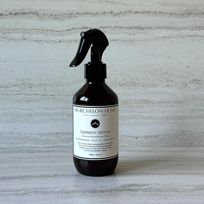 Murchison-Hume Garment Groom Fabric Freshener, Air Freshener, Odor Fighter, Laundry Treatment and Stain Remover, Rosewood Leaf & Lavender