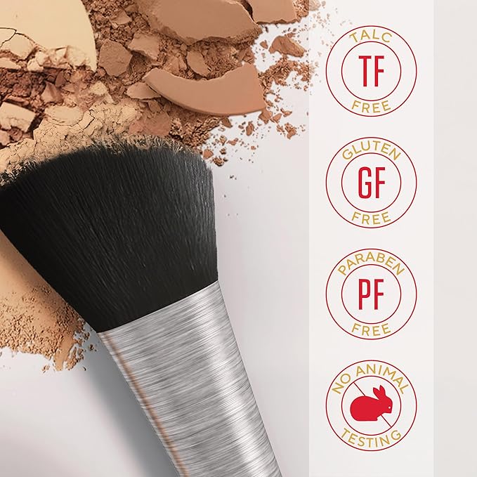 Mirabella Invincible Pure Pressed Powder Foundation - Buildable Mineral Makeup & Blurring Setting Powder for All Skin Types - HD Matte Finishing - Porcelain P2