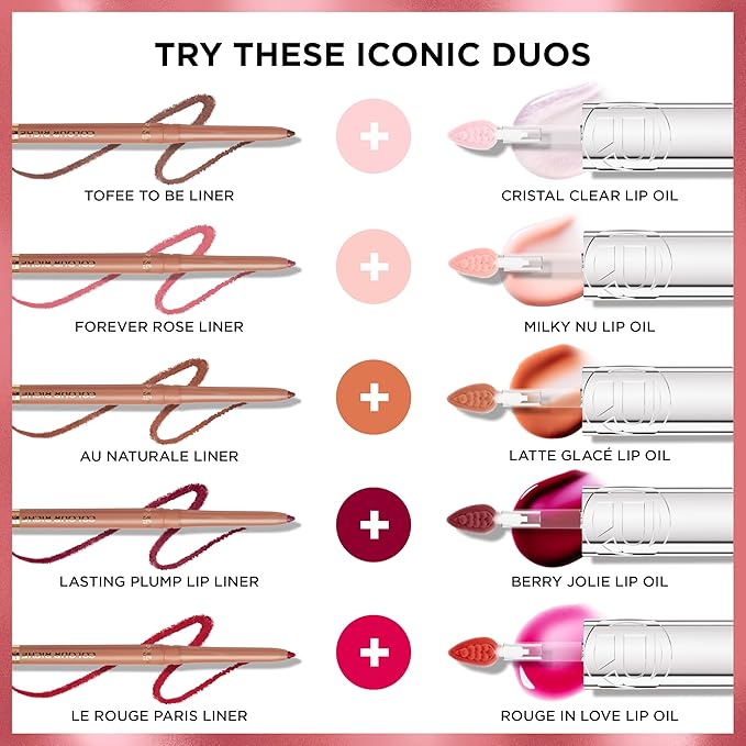 L'Oreal Paris Plump Ambition Hyaluron Lip Oil, 24 HR Lip Gloss with Hyaluronic Acid, Volumizing Formula with Glass-Like Shine, Berry Jolie 490, 0.16 Fl Oz