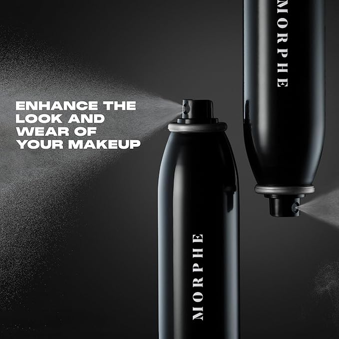 Morphe Continuous Setting Mist - Micro-Fine Makeup Setting Spray with a Natural Radiant Finish - Helps Makeup Resist Caking or Fading & Increases Wear of Foundation (3 Count, 2.8 fl oz)