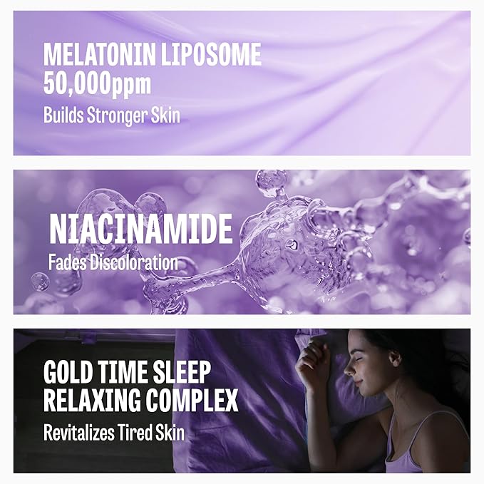 Time Return Melatonin Cream | Face Brightening Cream & Face Moisturizer for Dry Skin | Relaxing Face Cream for Women & Men | Melatonin Face Cream for Resilient Skin, 0.88 oz