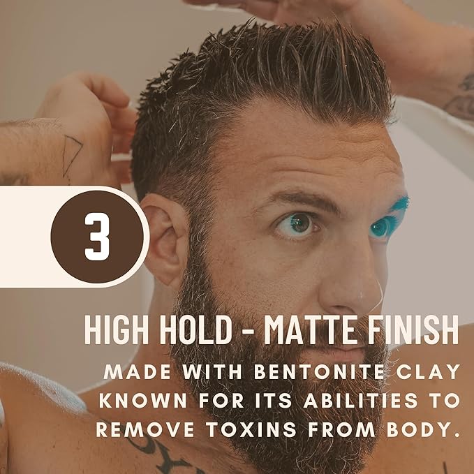 Formula 49 Clay All Organic Pomade | Firm Hold & Matte Finish (Promotes Healthy Hair Growth, Helps Hydrate Dry Skin), (2 ounce, Original)